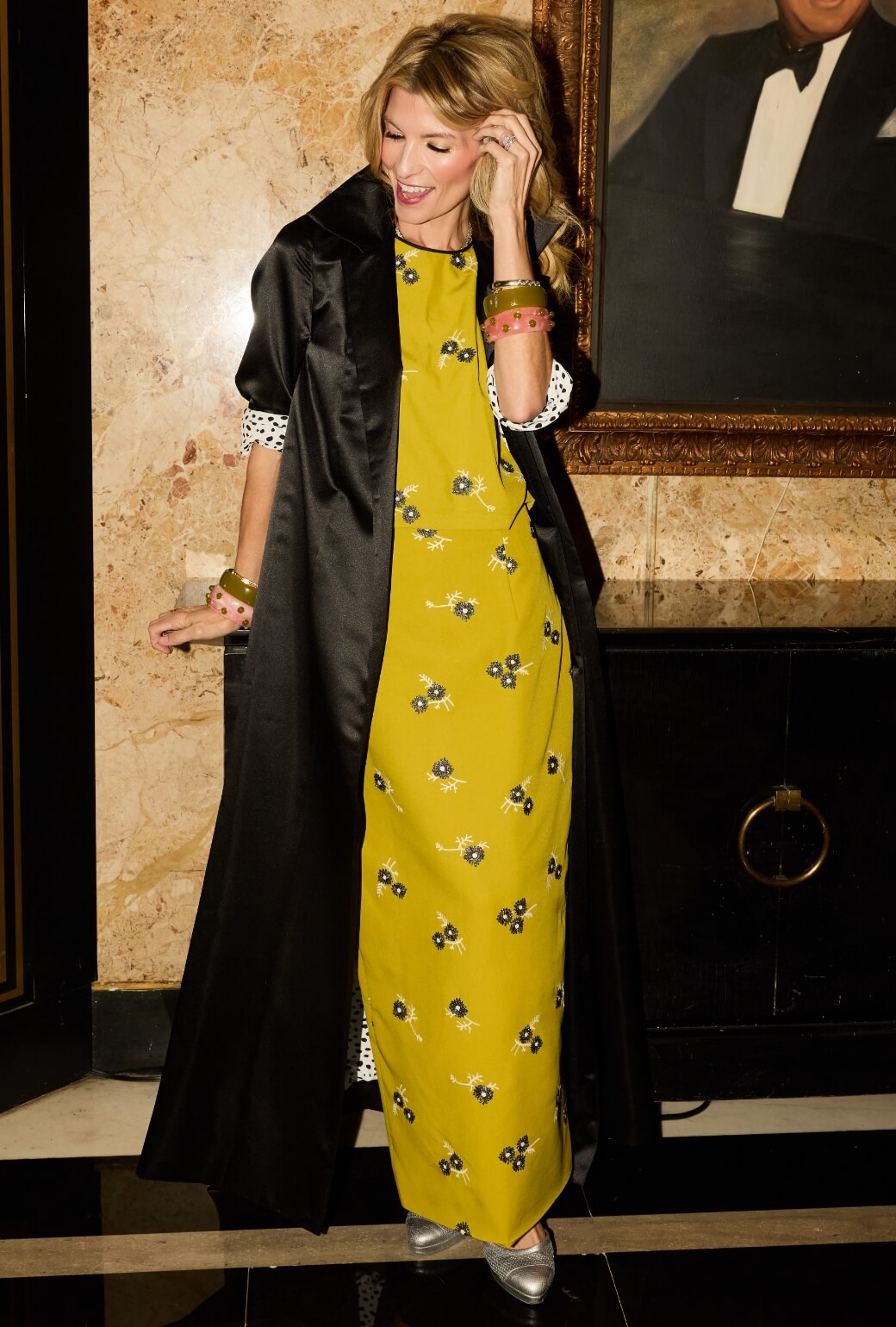 Opera Coat - Black Sateen
