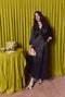 Opera Coat - Black Sateen