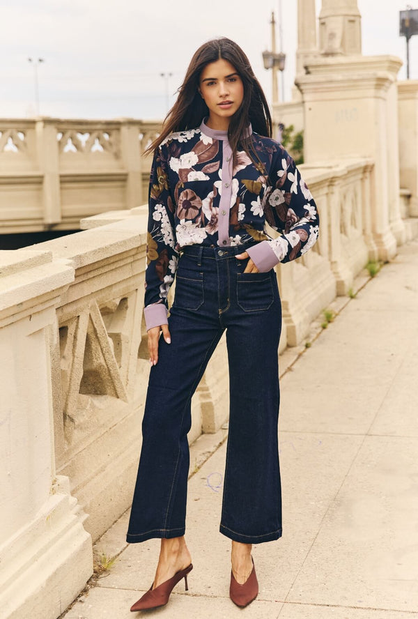 Patch Pocket Jeans - Midnight Denim