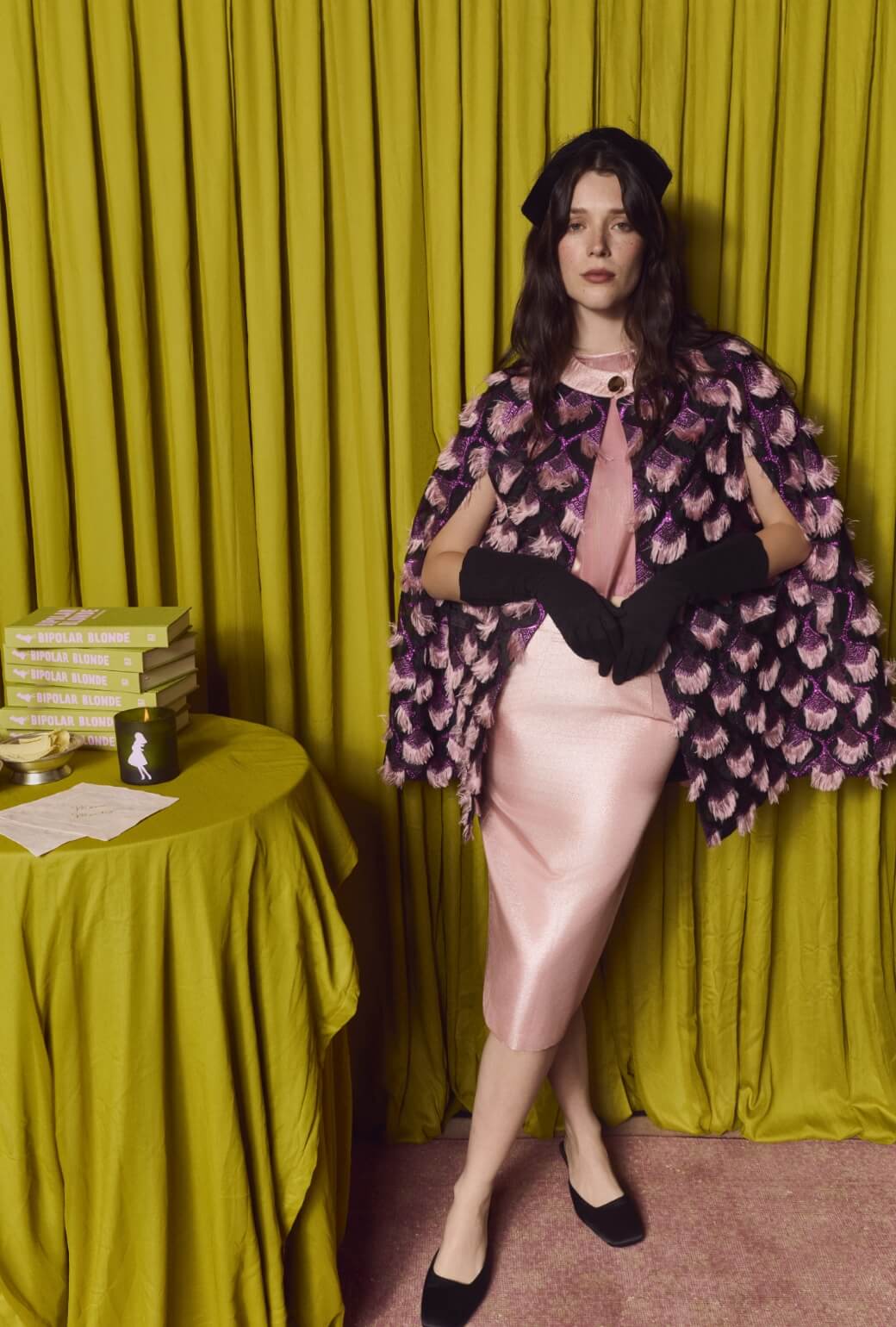 Pencil Skirt - Pink Shimmer