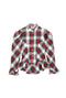 Peplum Puff Sleeve Button Down - Stewart Plaid