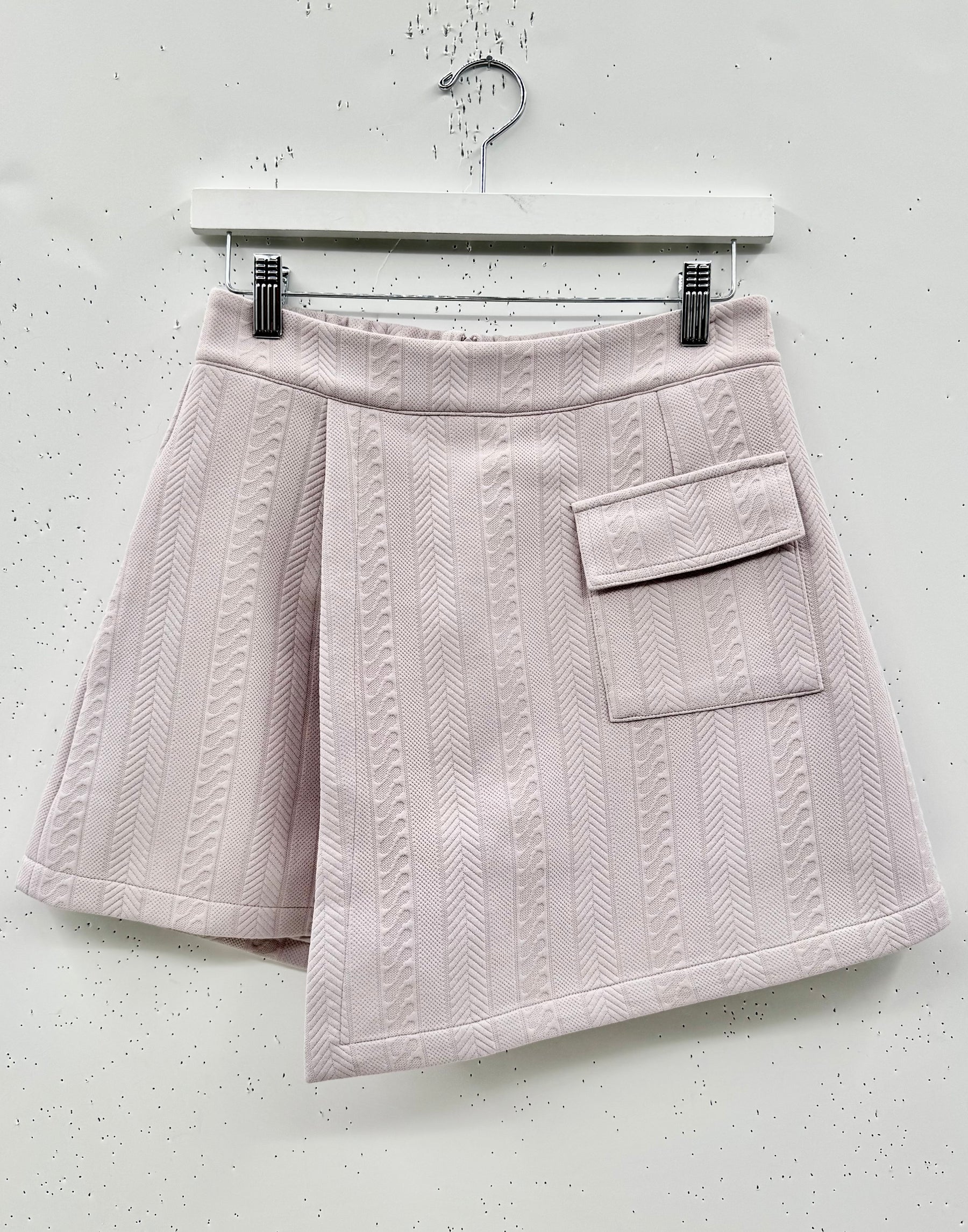 SAMPLE - The Serena Skort - Lilac Cable-knit