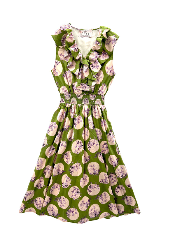 SAMPLE - The Sleeveless Blanche Dress Midi - Purple Harvest Moon
