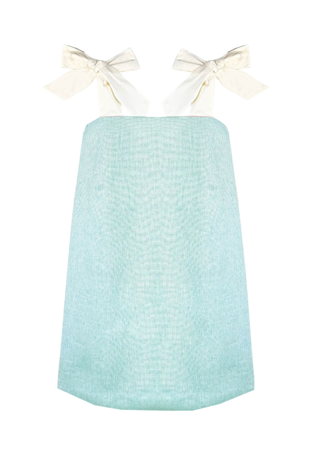 Buru x Old Soul Etiquette Pillar Dress MINI - Blue Shimmer Linen