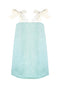 Buru x Old Soul Etiquette Pillar Dress MINI - Blue Shimmer Linen