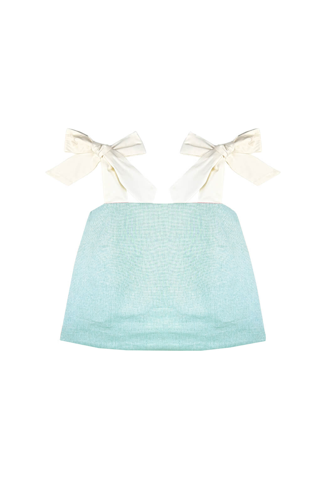 Buru x Old Soul Etiquette Pillar Top - Blue Shimmer Linen
