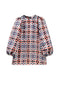 Puff Sleeve Party Dress MINI - Patchwork Brocade