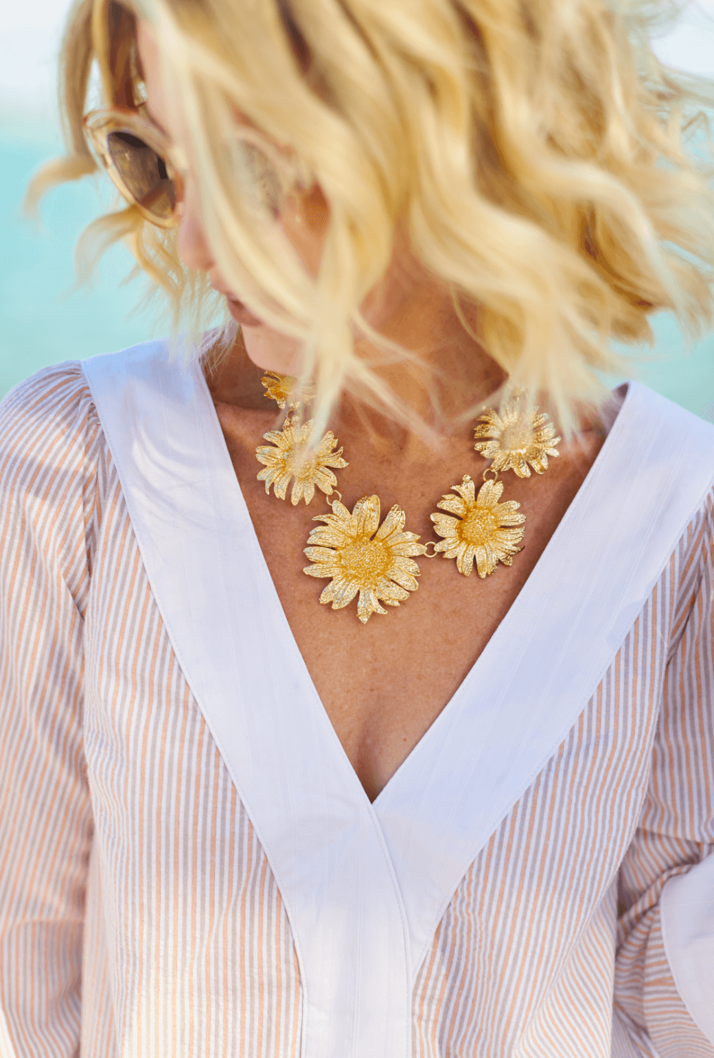 Daisy Link Necklace - Handcrafted Jewelry in NYC – SiiZU | Sustainable  Fashion