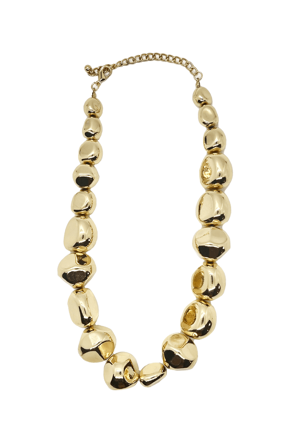 Rock Necklace - Gold
