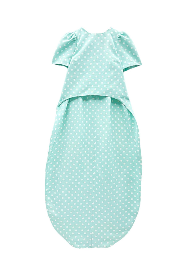 Run for the Roses Worth Top  - Aqua Dot