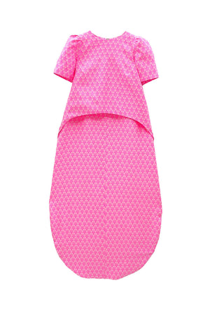Run for the Roses Worth Top  - Pink Damask