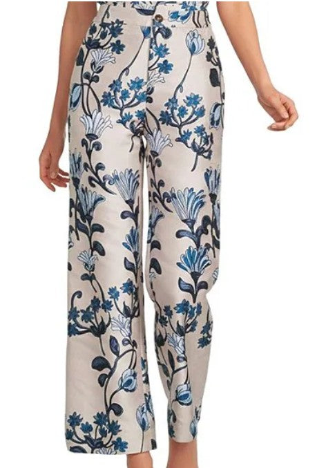 Le Culottes Full Length - Blue Vines Jacquard