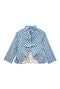 Shell Jacket - Blue Flame Stitch