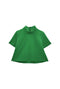 Short Sleeve Mod Top - Kelly Green Cable-knit