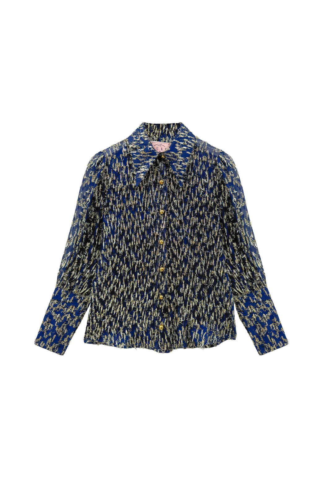 Skipper Blouse - Navy Metallic