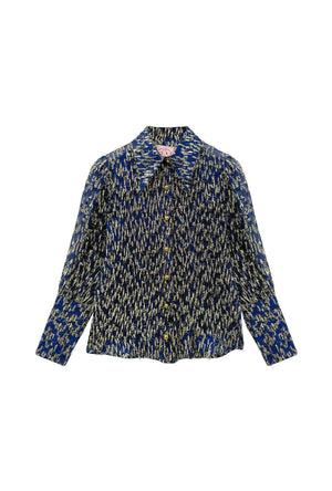 Skipper Blouse - Navy Metallic