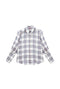Skipper  Blouse - Navy & Blush Plaid
