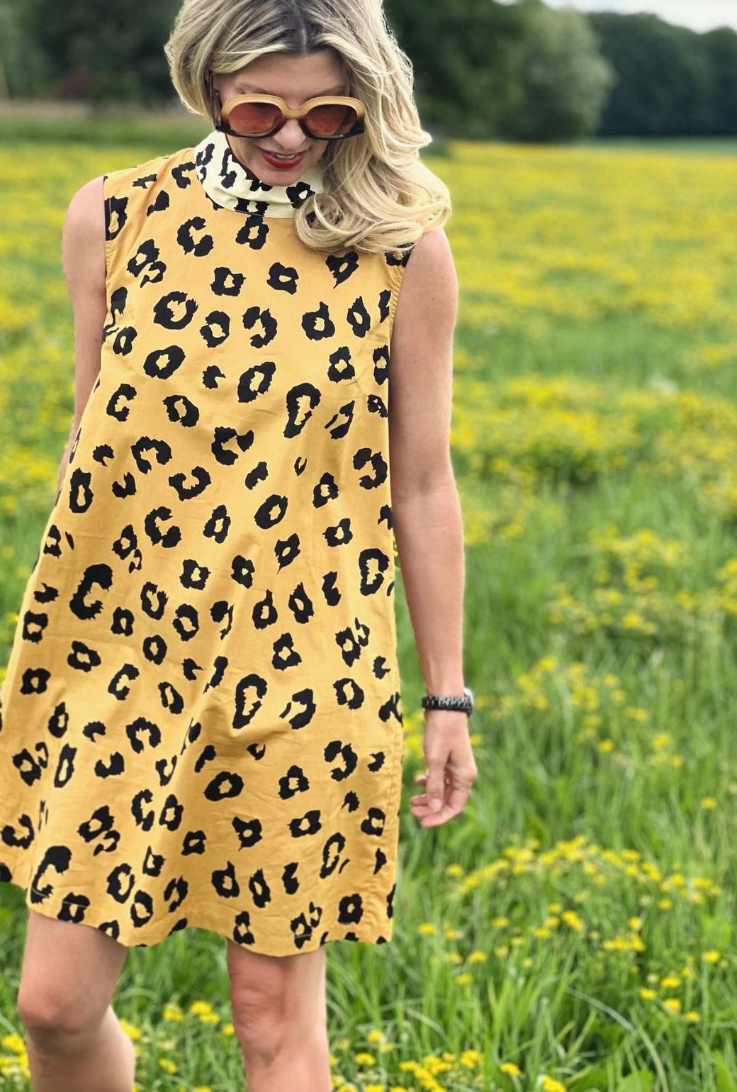 Cheetah sales shift dress