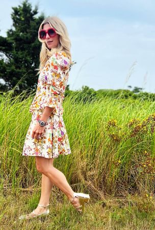 Smocked MINI Skirt Botanicals