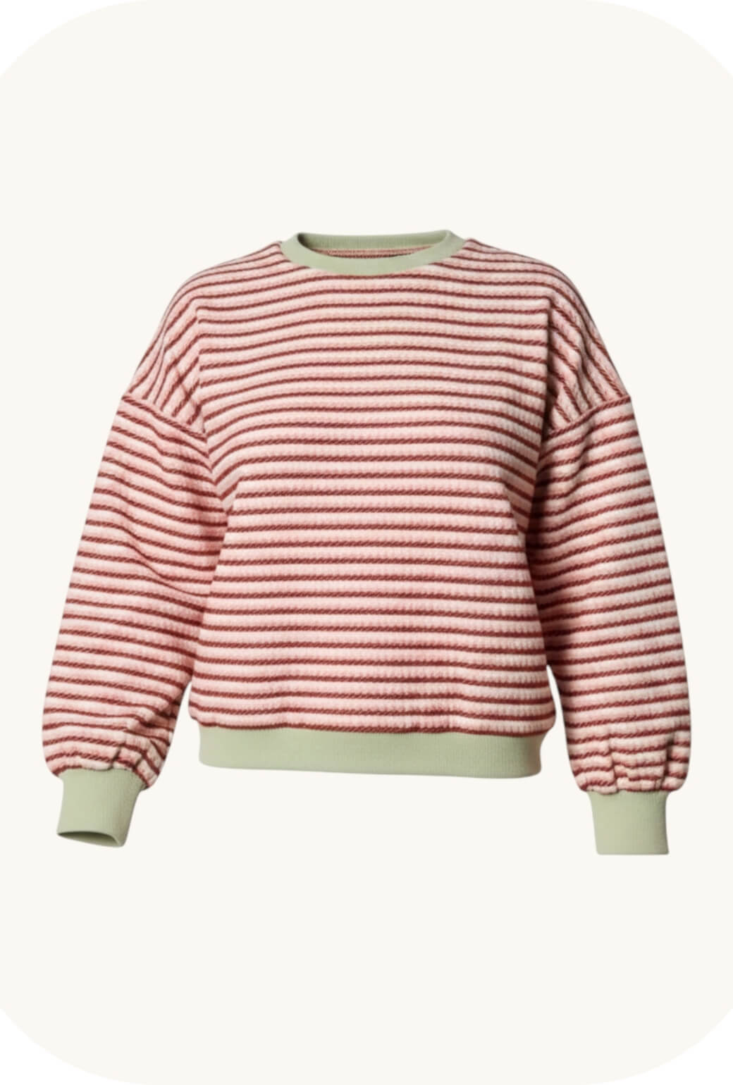 Snappy Pullover - Blush, Claret and Mint