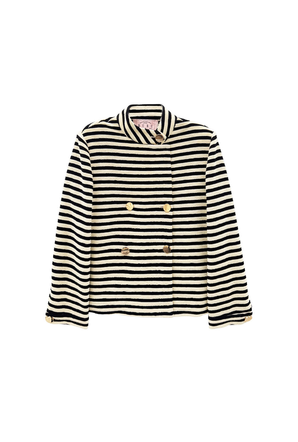 Swell Jacket - Black Striped Terry