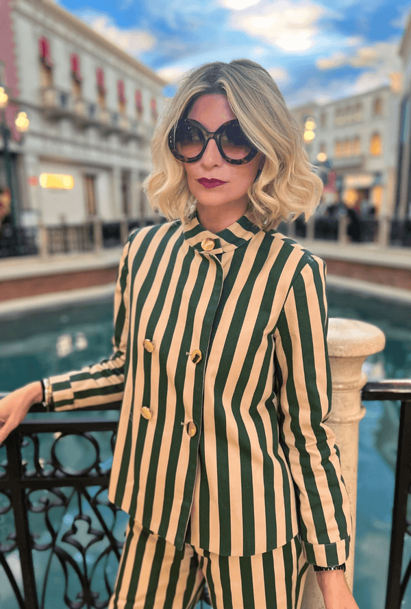 Swell Jacket - Emerald Stripe