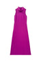 Tailored Maxi Mod Dress - Fuchsia Cable-knit