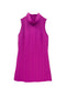 Tailored Mini Mod Dress - Fuchsia Cable-knit