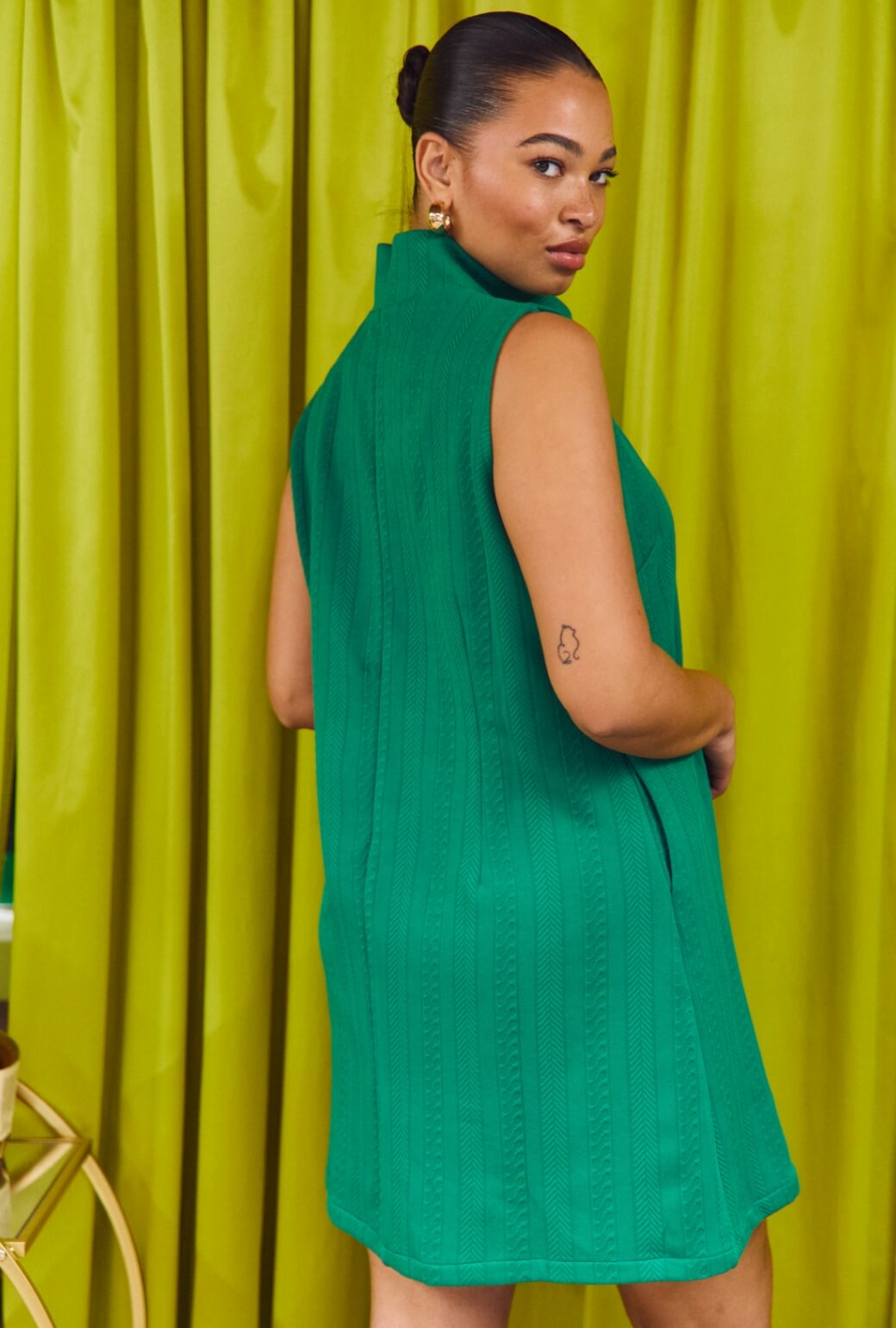 green emerald velvet dress Dress The Cindy