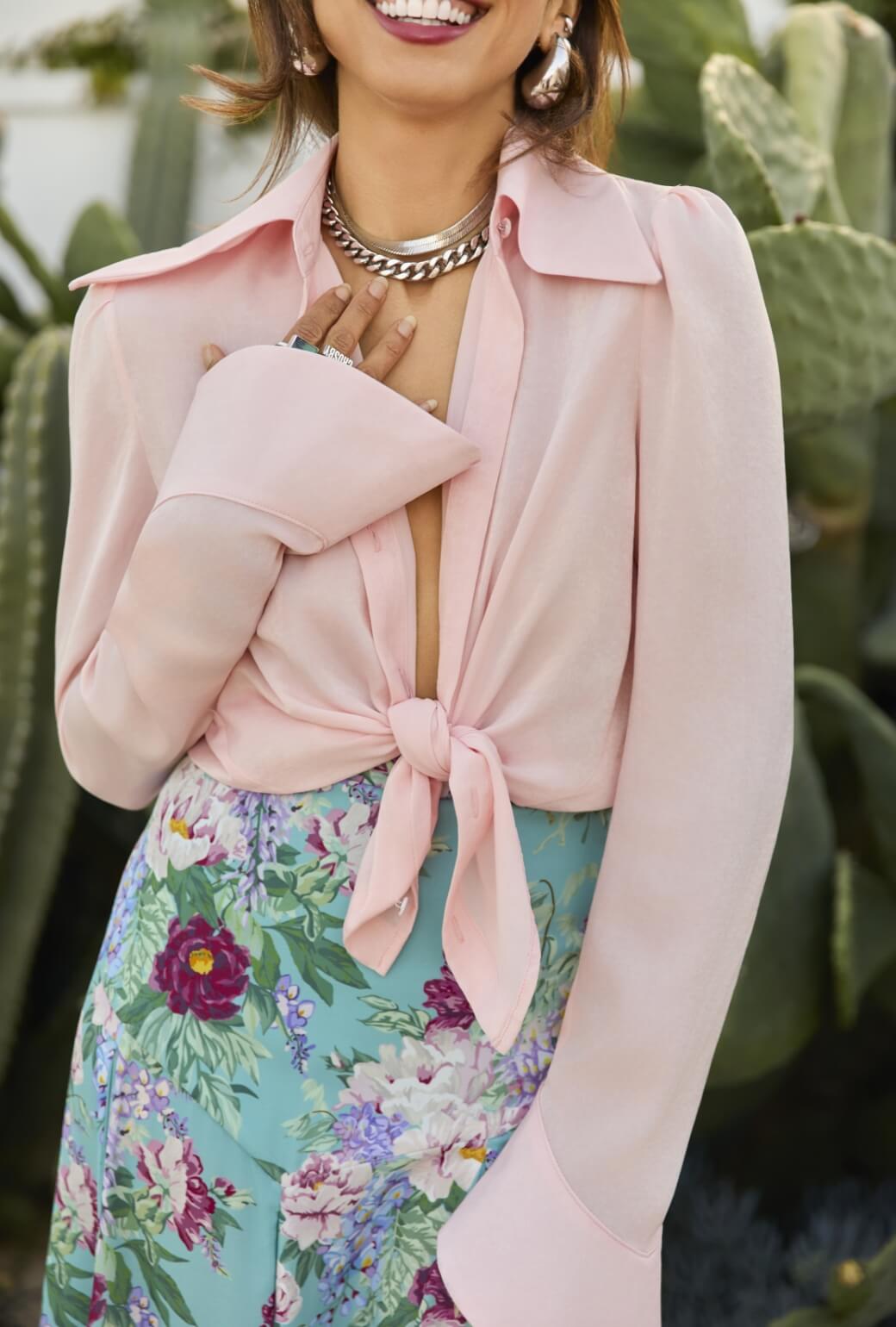 Buru x India The Battersea Blouse 2.0-Barely Blush
