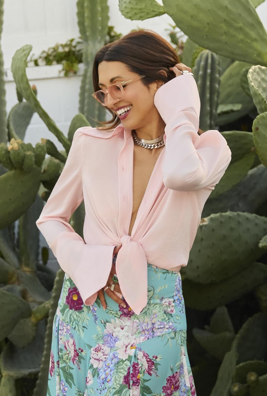 Buru x India The Battersea Blouse 2.0-Barely Blush