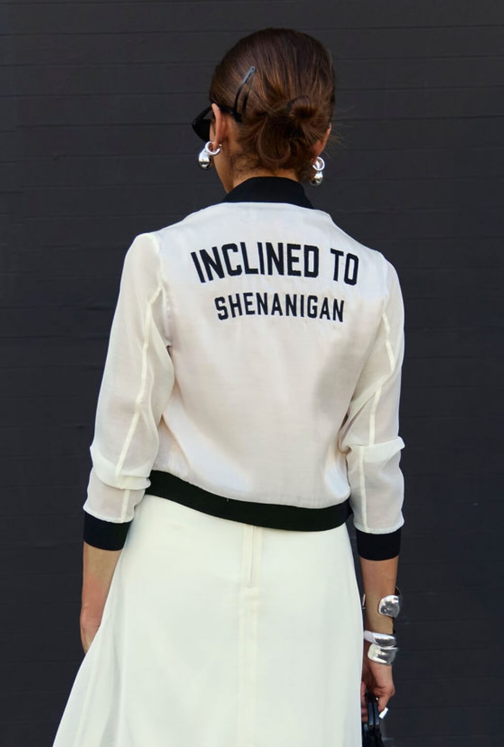 Buru x India The Beau Bomber - Black & Ivory