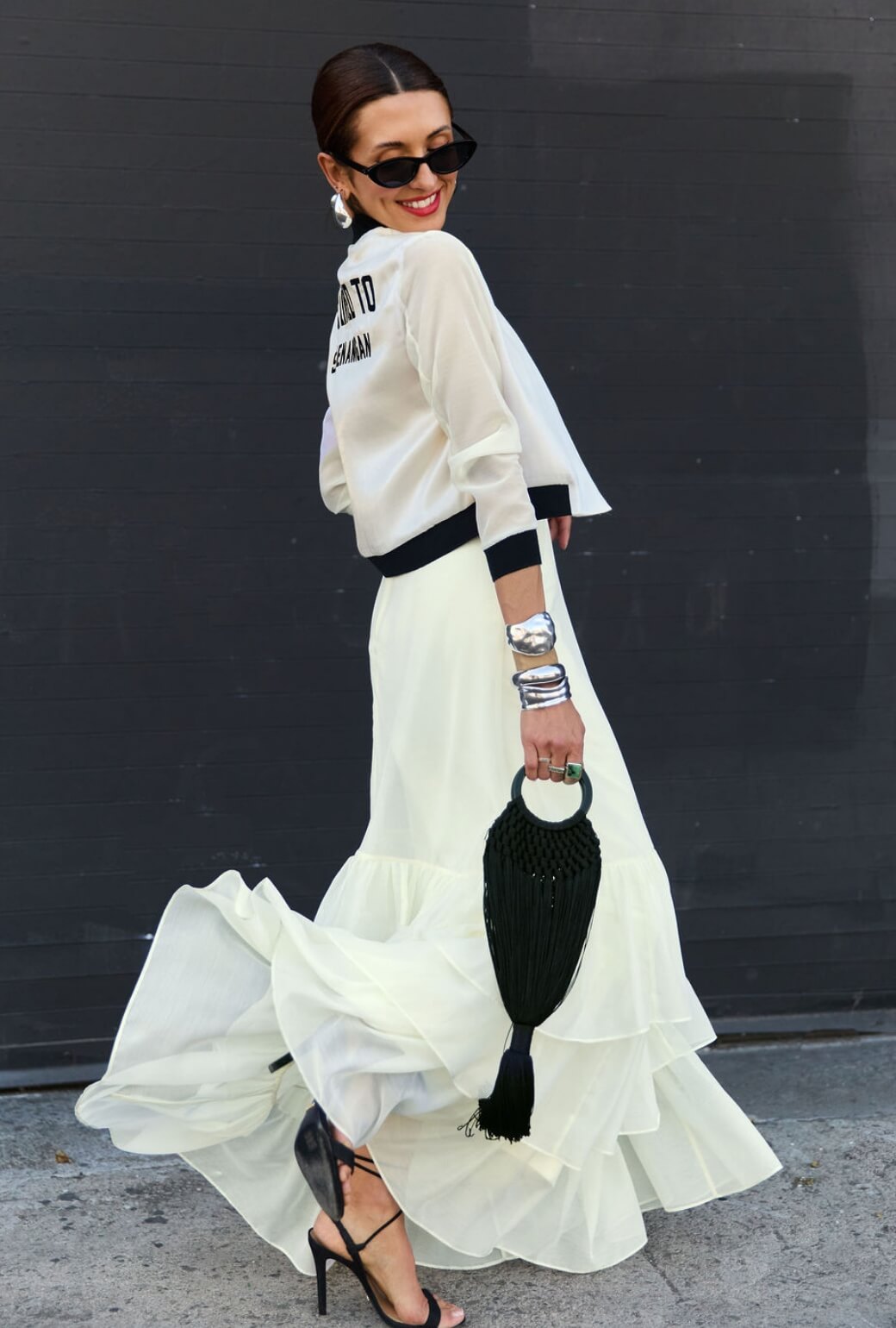 Buru x India The Beau Bomber - Black & Ivory