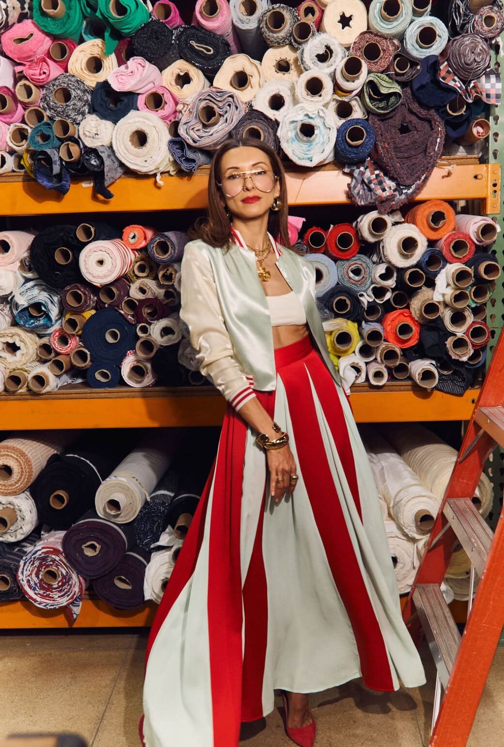 Buru x India The Beau Bomber - Ivory & Robin Egg Blue