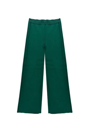 The Bee Pant - BURU Deep Green Knit