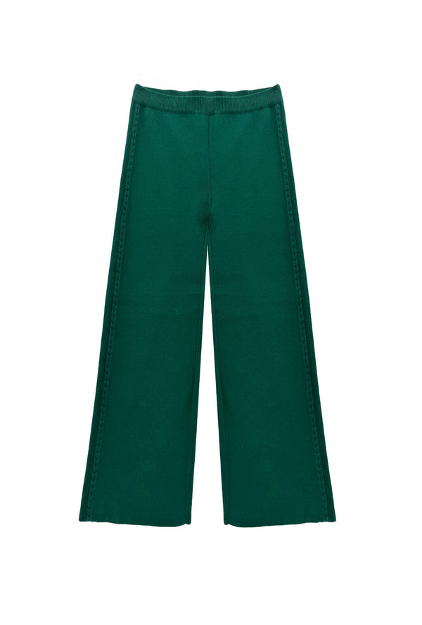 The Bee Pant - BURU Deep Green Knit