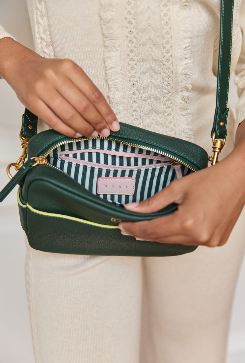The Belmont Bag - Deep Green