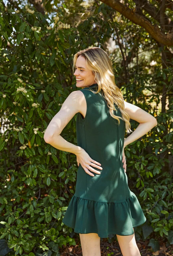 The Birdie Dress - Deep Green