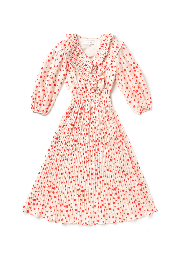 SAMPLE - The Blanche Dress - Flocking Dot