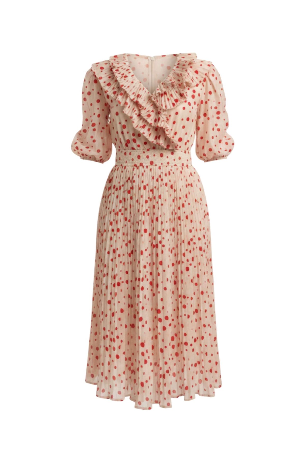 The Blanche Dress - Flocking Dot