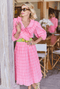 The Blanche Dress - Pink Seersucker