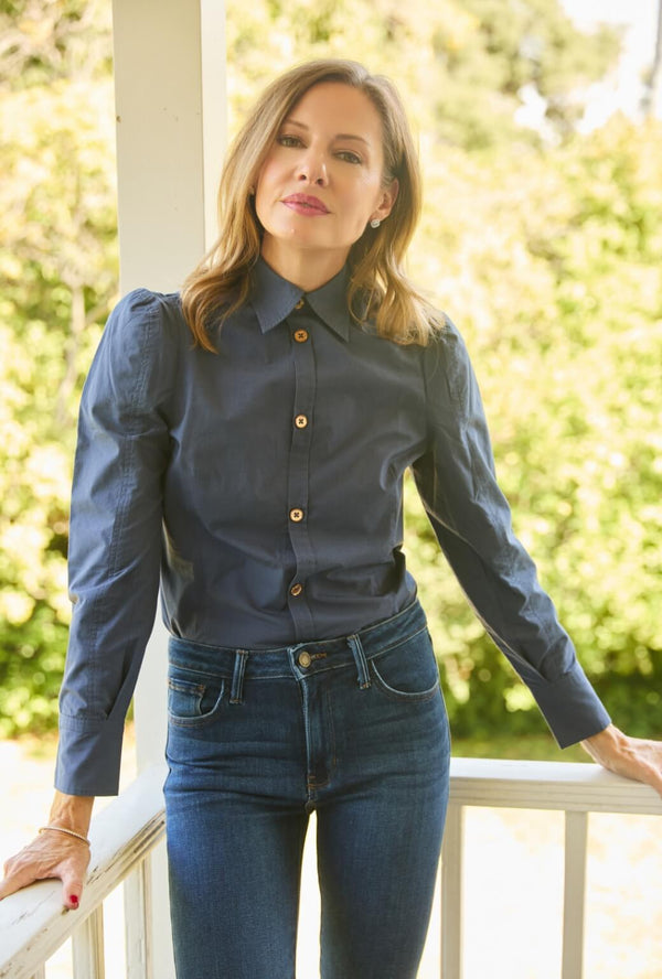 The Brett Button Down - Navy