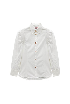 The Brett Button Down - White