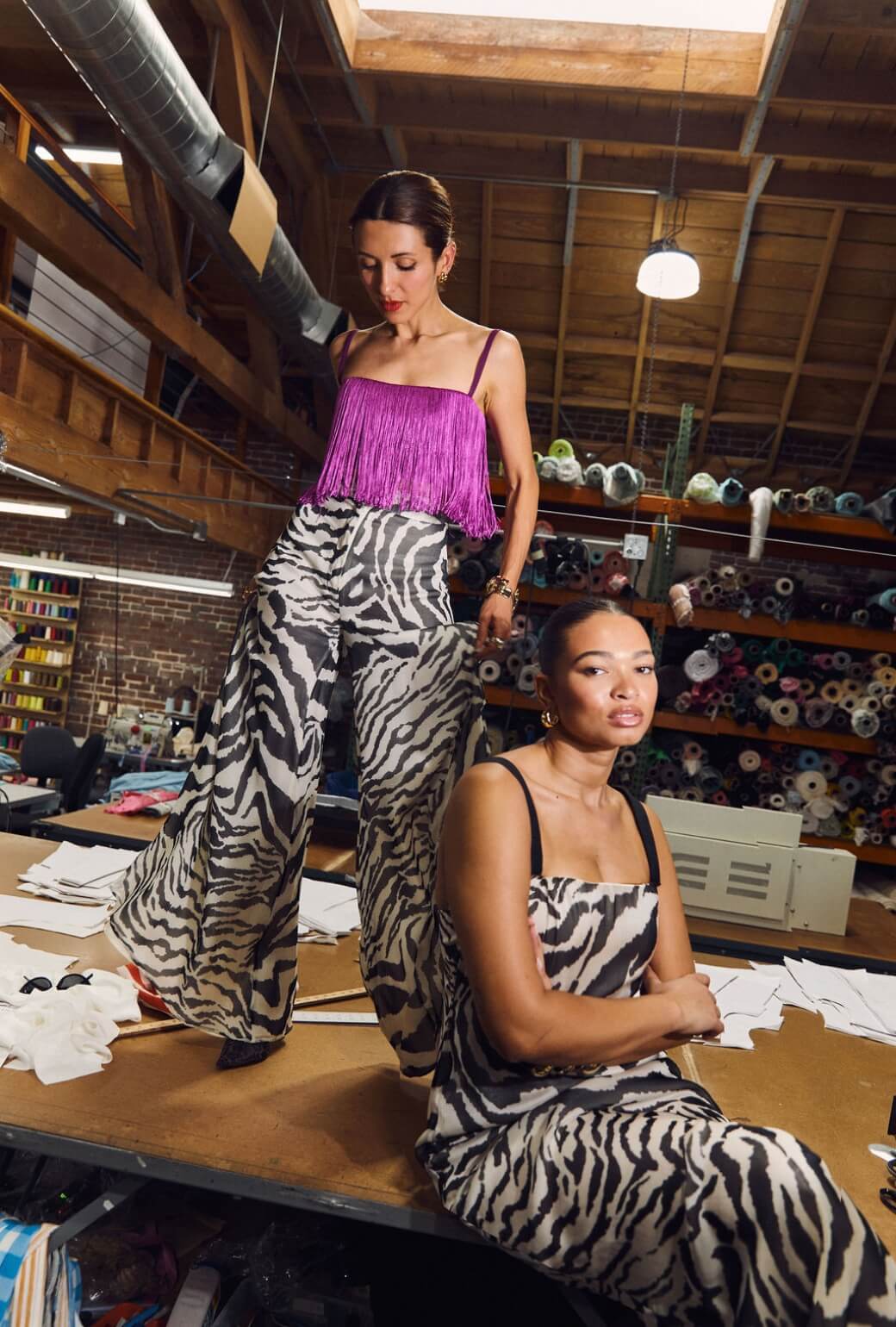 Buru x India The Camden Crop - Fuchsia