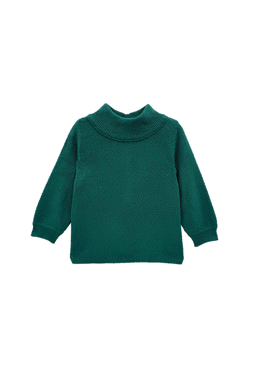 The Carlyle Sweater - BURU Deep Green Knit Bouclé