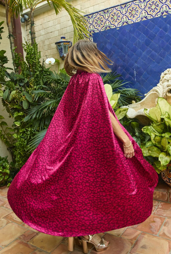 The Caselotti Cloak - Pink Cheetah