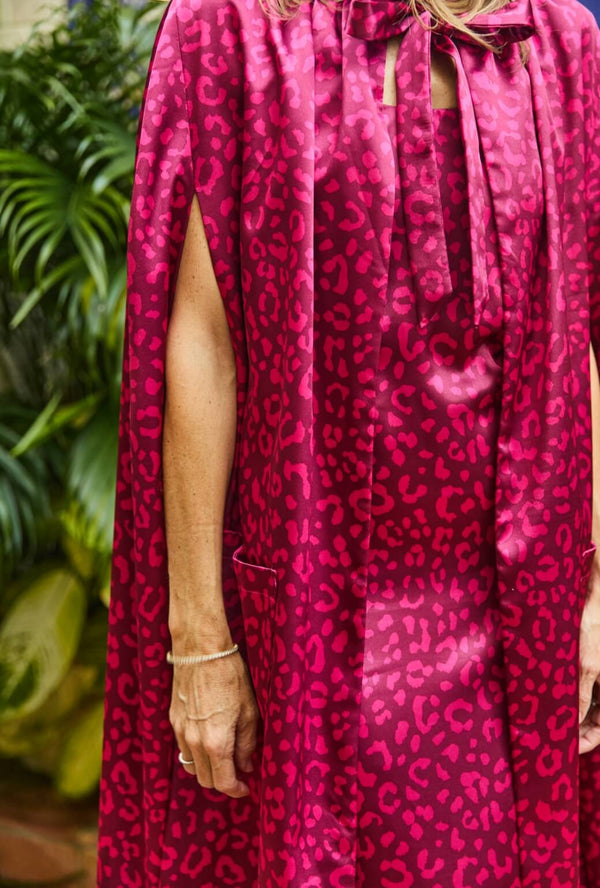 The Caselotti Cloak - Pink Cheetah