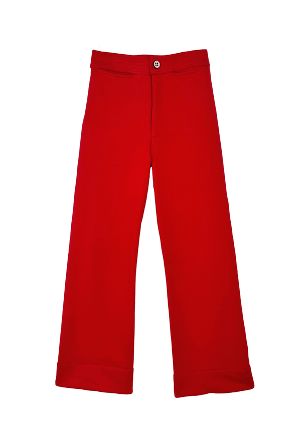 SAMPLE - The Charlie Pant - Scarlet Knit