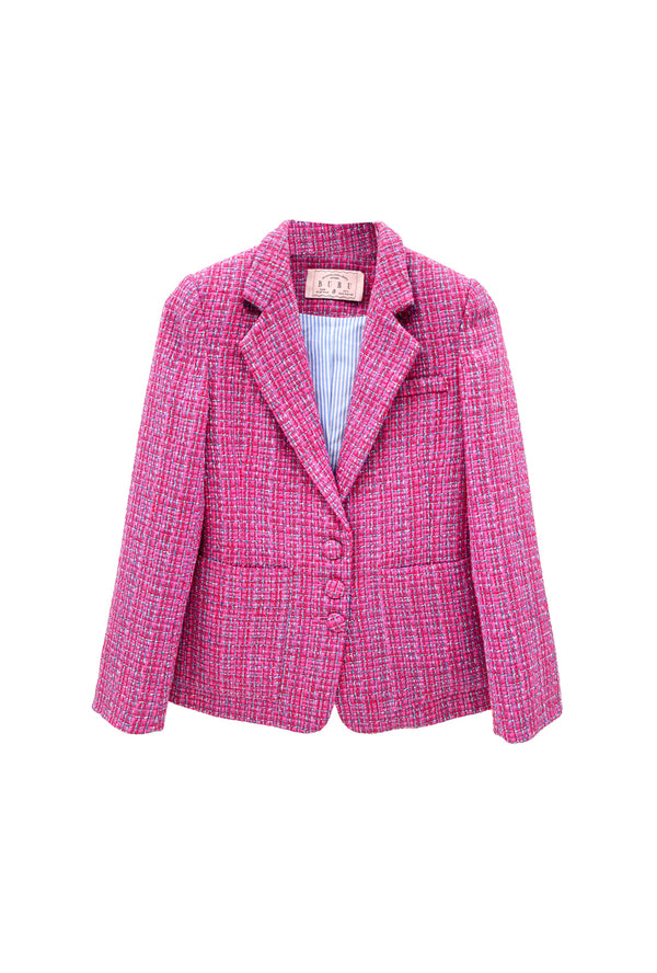 The Classic Blazer - Pink Tweed