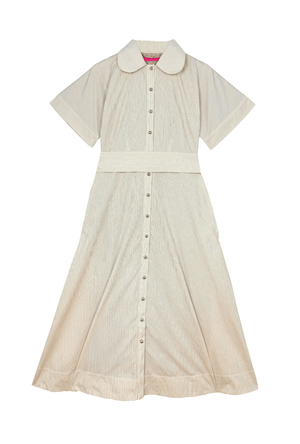 The Donna Day Gown - Ivory Stripe